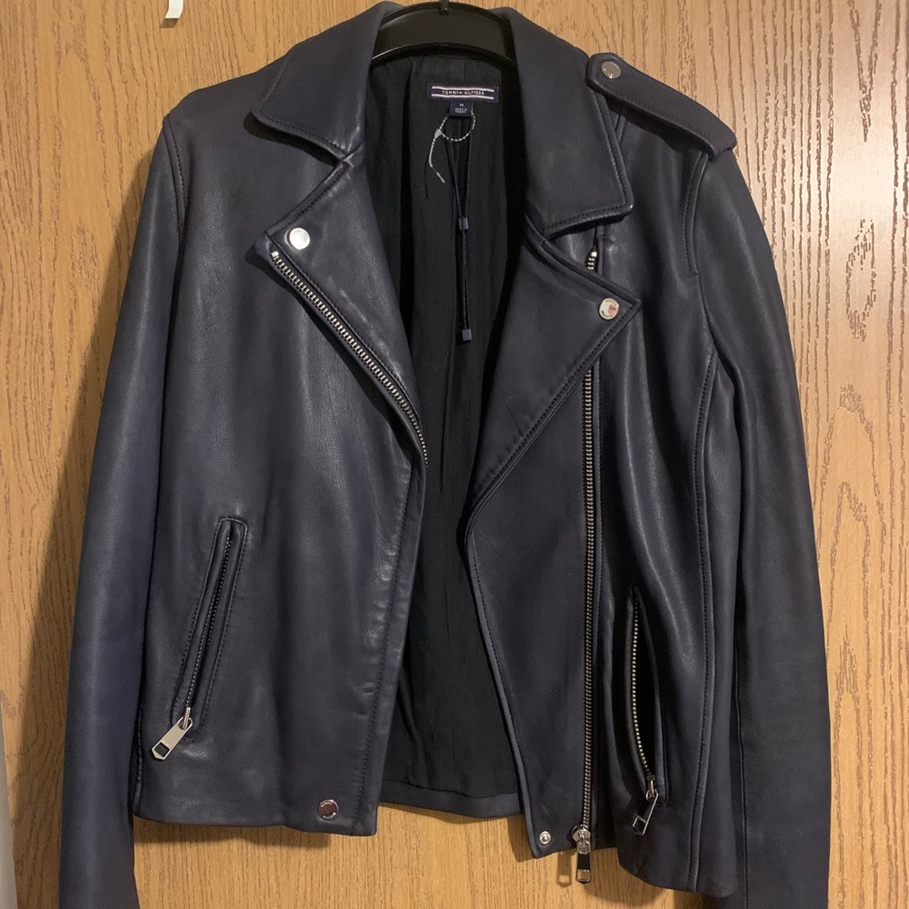 GENUINE LEATHER TOMMY HILFIGER JACKET